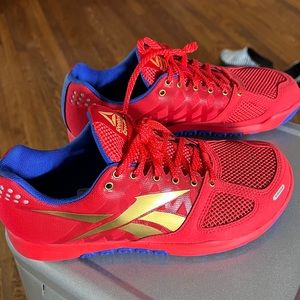 REEBOK CrossFit Nano 2.0 Womens Size 8.5 Red Gold Blue - BRAND NEW